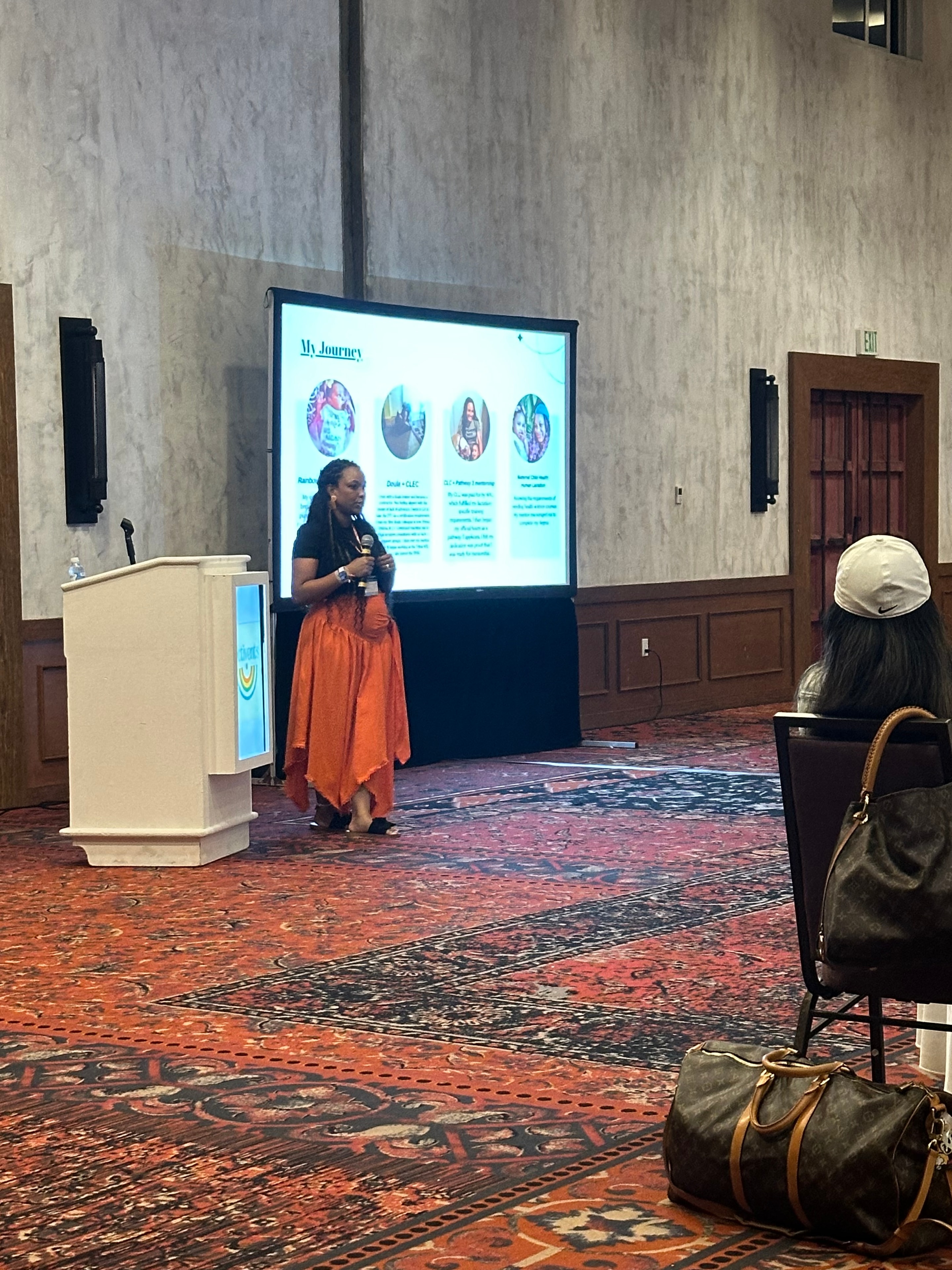 Speaker presenting at a Lactivents conference